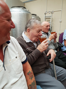 Residents at a Chester-le-Street care home celebrated National Beer Day, on 15th June, with a multi-sensory brewery tour.